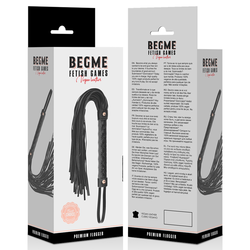 BEGME Black Edition Vegaaninahkainen ruoska