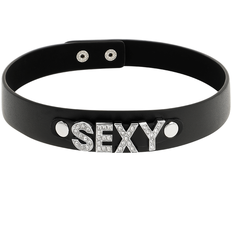 COQUETTE CHIC DESIRE HAND CRAFTED CHOKER VEGAN LEATHER - SEXY