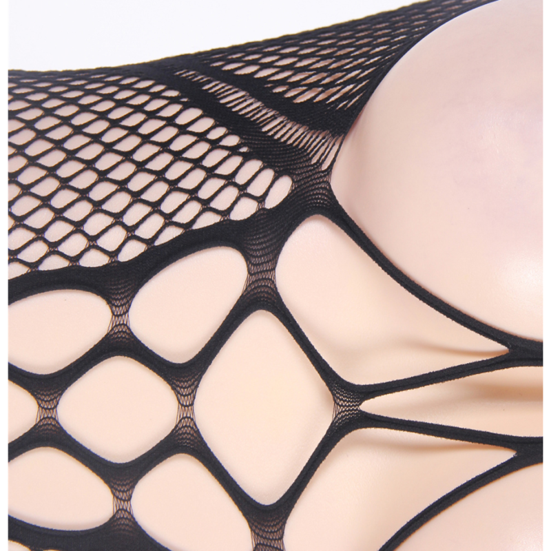 QUEEN LINGERIE HALTER NECK AND OPEN BACK BODYSTOCKING S-L