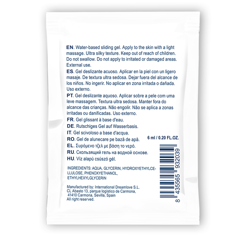 WATERFEEL WATER-BASED SLIDING GEL - NEUTRAL 6 ML