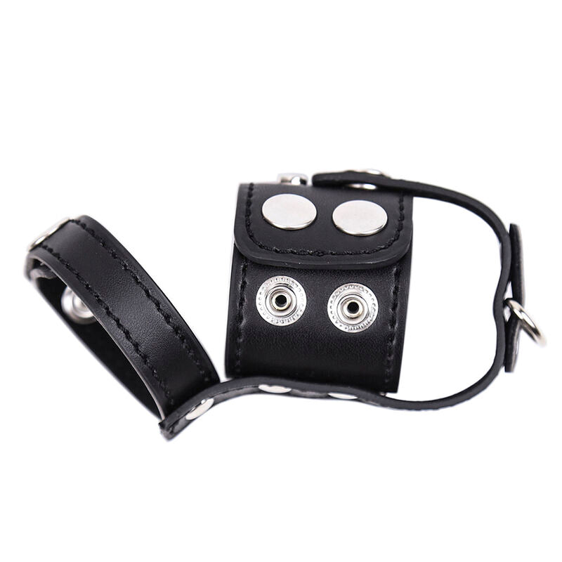 OHMAMA FETISH COCK CAGE WITH BALL DIVIDE STRAP