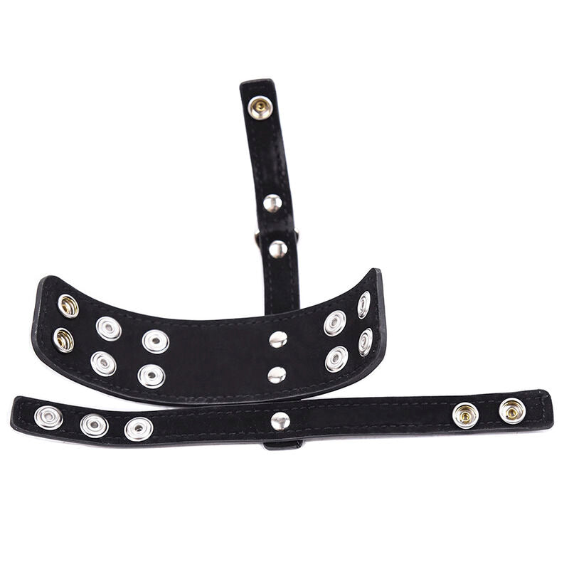 OHMAMA FETISH COCK CAGE WITH BALL DIVIDE STRAP