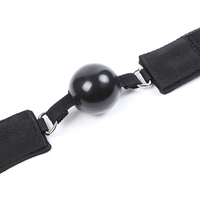OHMAMA FETISH NEOPRENE GAG WITH HAND CUFFS
