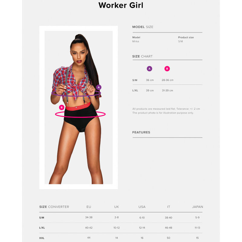 Obsessive - Worker Girl Costume Sexy L/XL