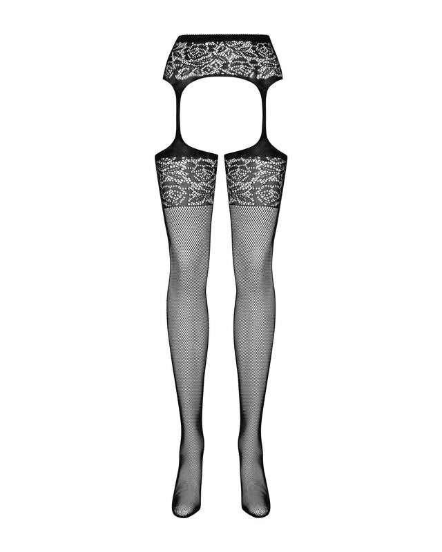 OBSESSIVE S500 GARTER STOCKINGS BLACK S/M/L