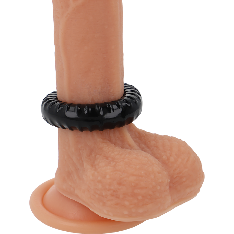 POWERING- SUPER FLEXIBLE AND RESISTANT PENIS RING 4.5CM PR07 BLACK