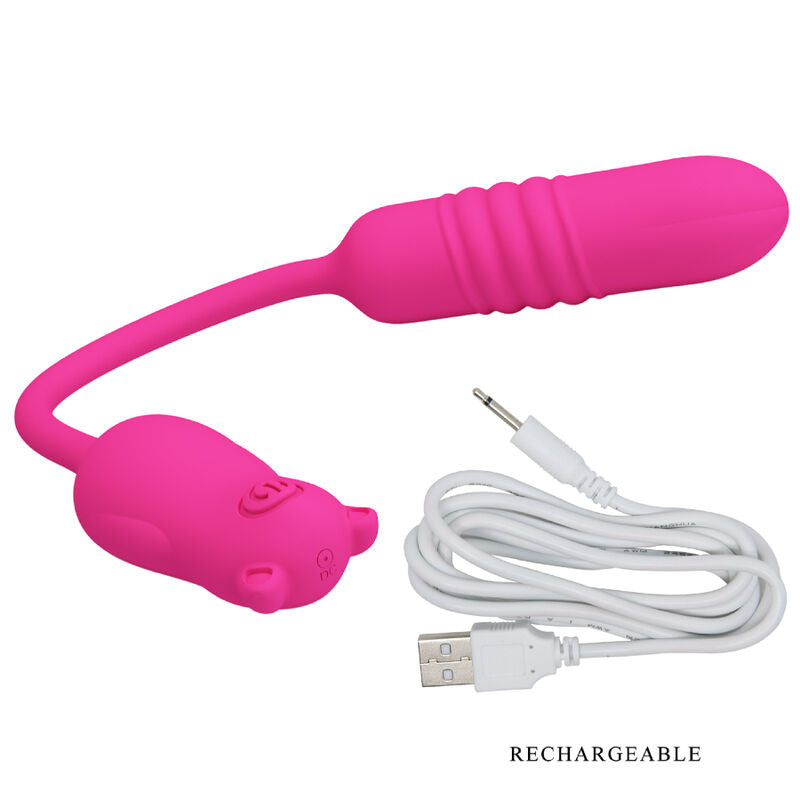 Pretty Love - Nobikuma Pink Silicone Vibrating Bullet