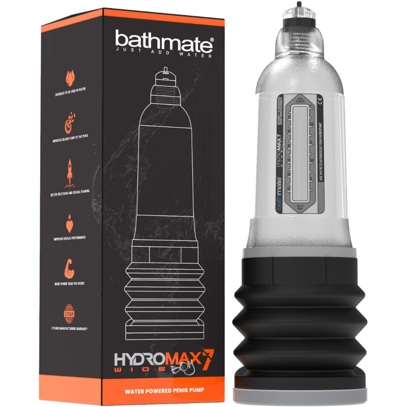 Bathmate - Hydromax 7 Wide Boy X30 Läpinäkyvä