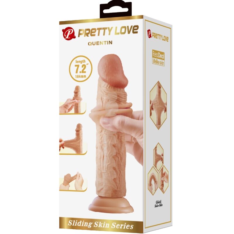 Pretty Love - Quentin Realistic Dildo 18cm Flesh
