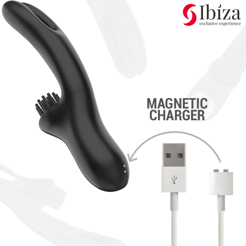 Ibiza - Hi-Tech Rabbit Brushing Multi-Cell Clitoral and Double Wave Vibrator