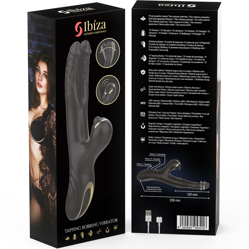 Ibiza - Two Dragons Double Vibrator Black