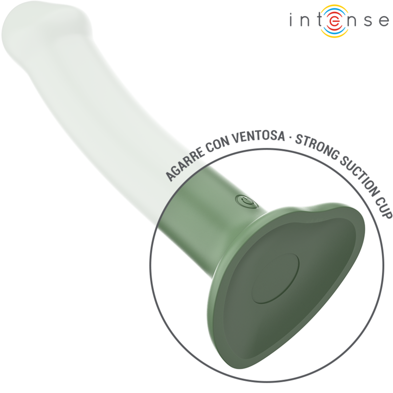 Intense - Becca VIbrator WIth Suction Cup 10 Vibrations Green Remote Control