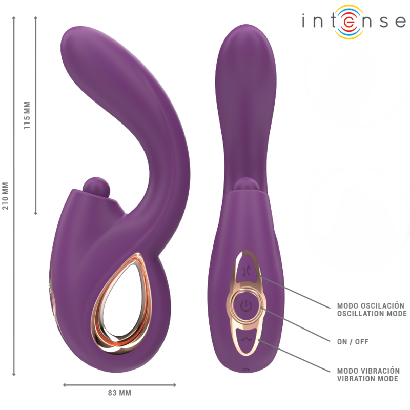 Intense - Lali Multifunction G-spot Vibrator Purple