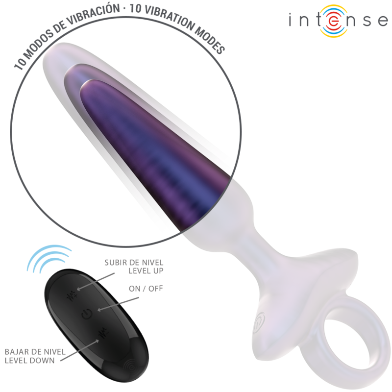 Intense - Marlon Vibrating Anal Plug Model 4 remote Control