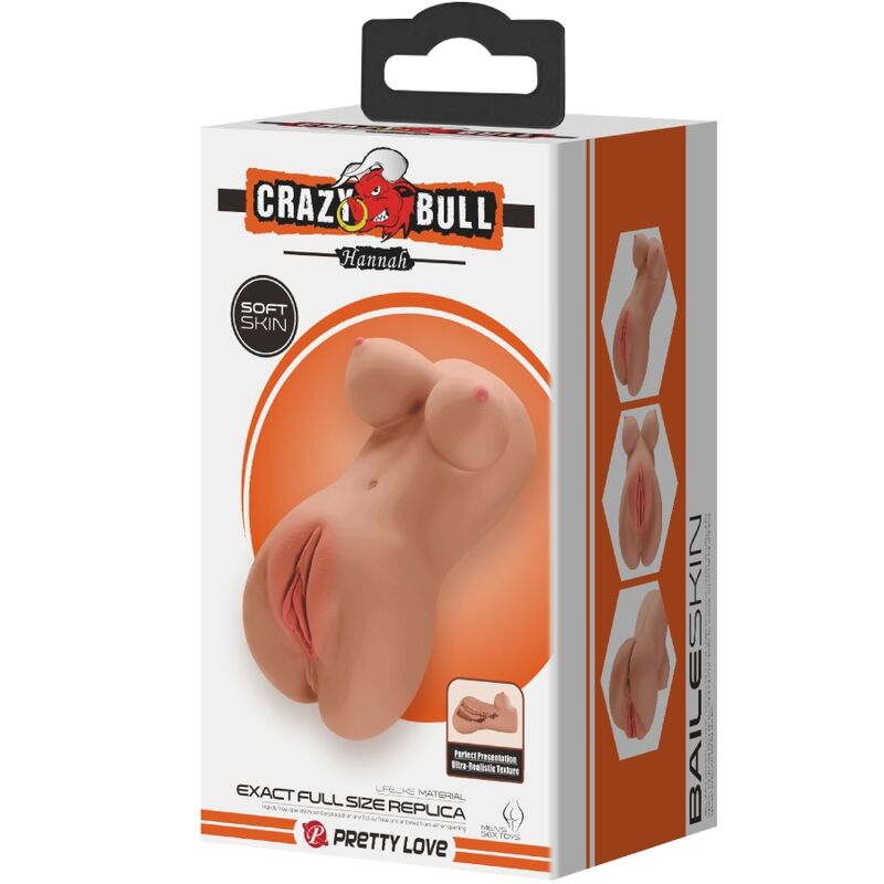 Crazy Bull - Hannah Double Masturbator Vagina & Anus Realistic