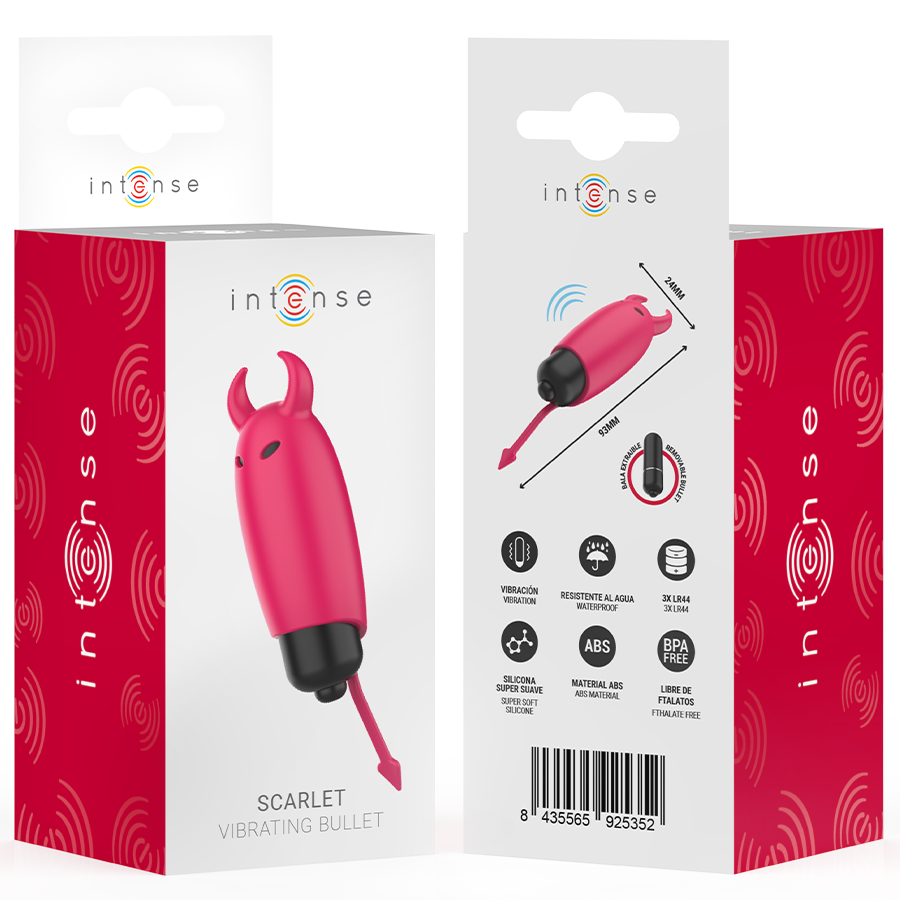 Intense - Scarlet Vibrating Bullet Red Demon 9.3 x 2.4cm