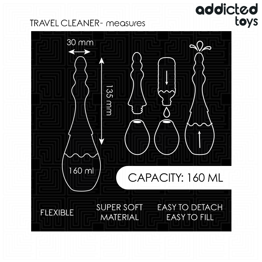 Addicted Toys - Travel Cleaner Silikoni Malli 4