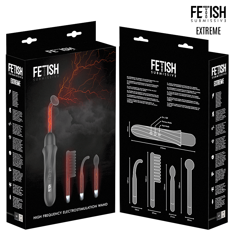 Fetish Submissive - High Frequency Electrostimulation Wand