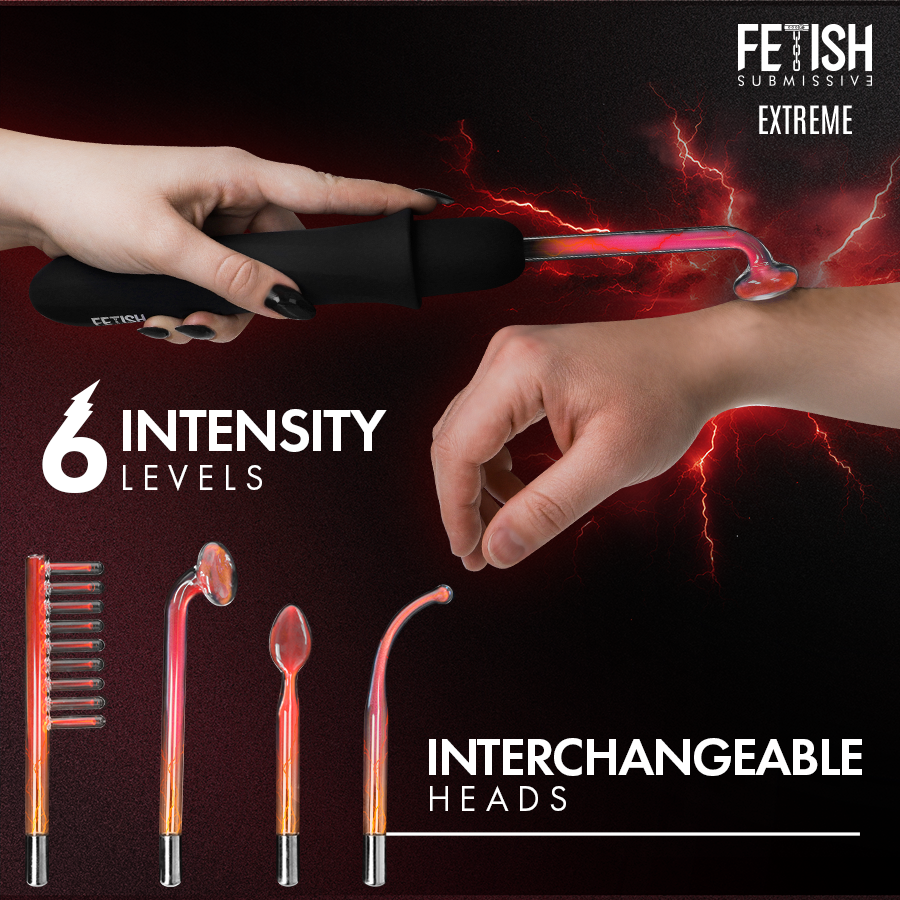 Fetish Submissive - High Frequency Electrostimulation Wand