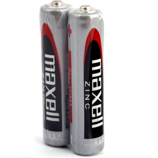 MAXELL BATTERY SALINA MANGANESO AAA R03 RETRACTIL*2