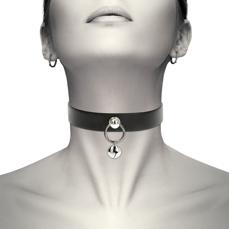 COQUETTE CHIC DESIRE HAND CRAFTED CHOKER JINGLE BELL