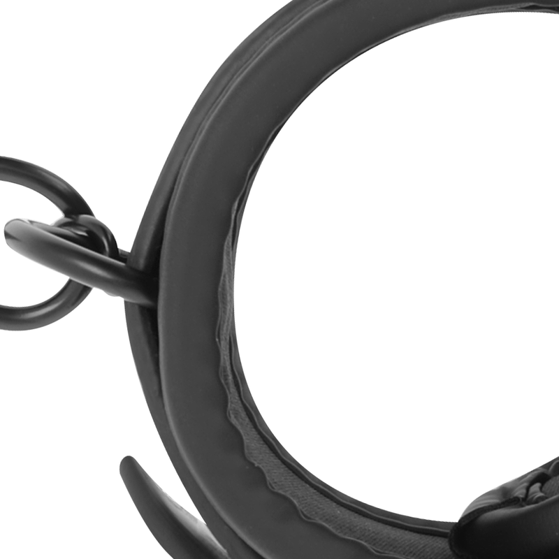 FETISH SUBMISSIVE HANDCUFFS VEGAN LEATHER