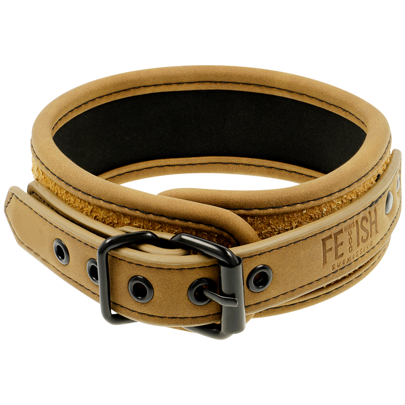 FETISH SUBMISSIVE ORIGIN COLLAR WITH LEASH