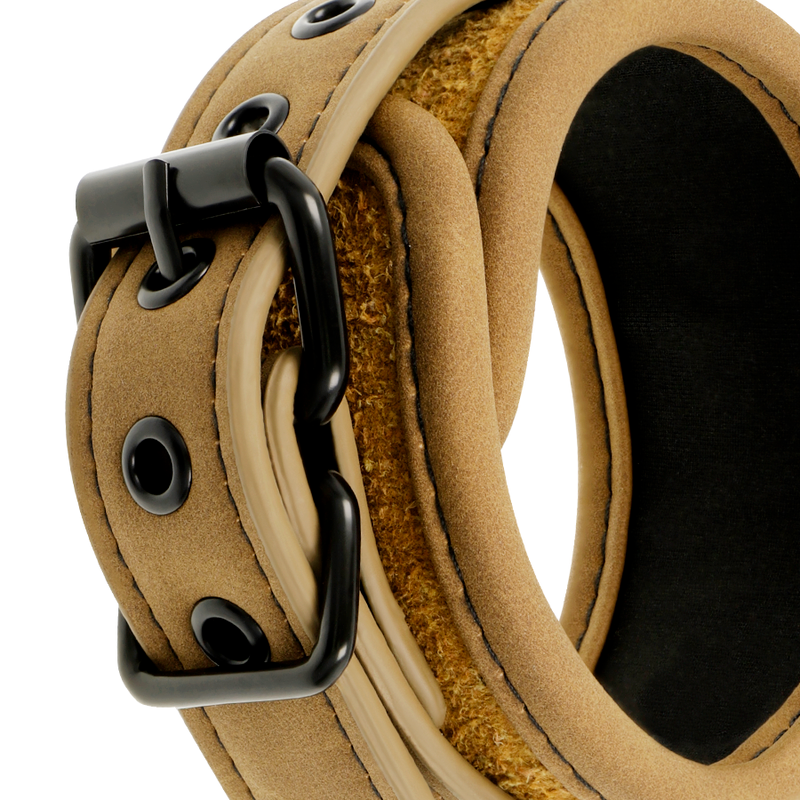 FETISH SUBMISSIVE ORIGIN ANKLE CUFFS VEGAN LEATHER