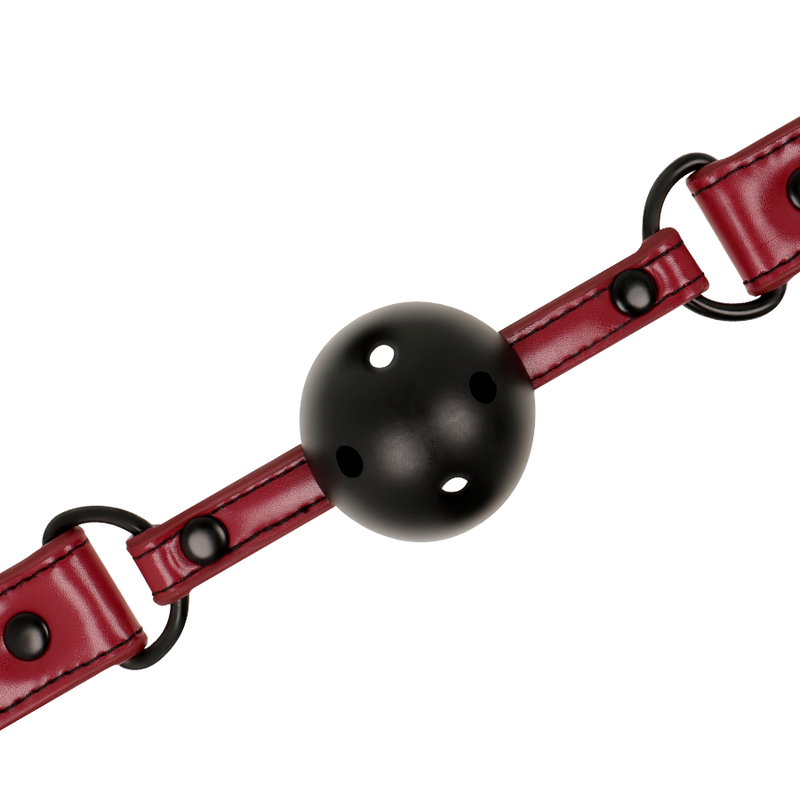 FETISH SUBMISSIVE DARK ROOM BREATHABLE BALL GAG