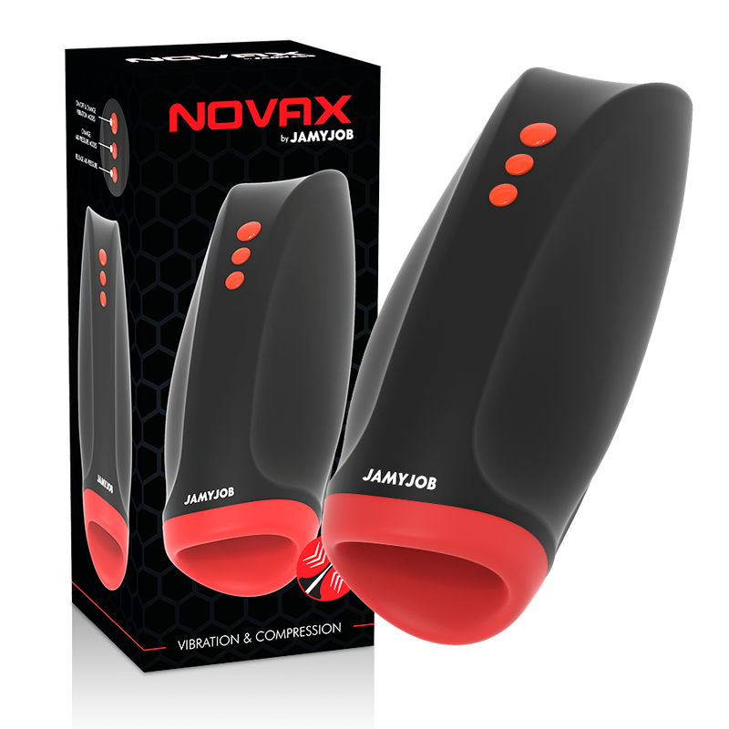 JAMYJOB NOVAX MASTURBATOR WITH VIBRATION AND COMPRESSION