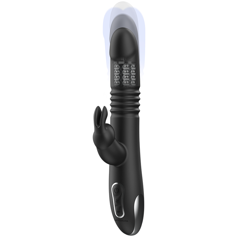 BLACK&SILVER KENJI STIMULATING VIBE COMPATIBLE WITH WATCHME WIRELESS TECHNOLOGY