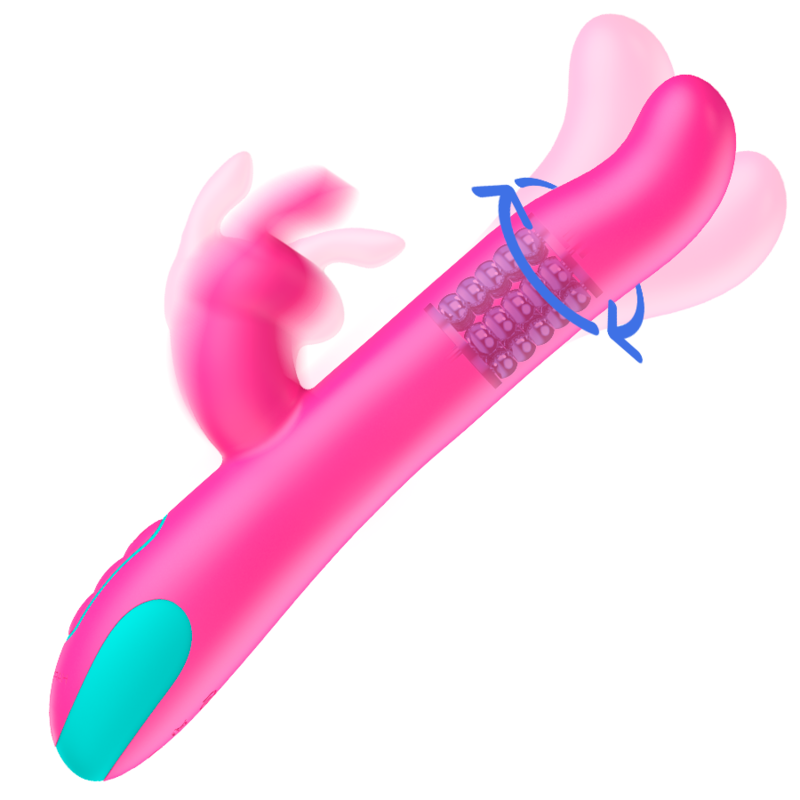 HAPPY LOKY™ - PLUTO RABBIT VIBRATOR & ROTATOR WATCHME WIRELESS TECHNOLOGY COMPATIBLE