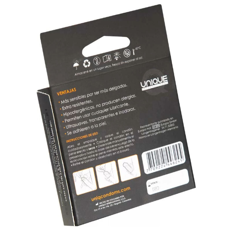 UNIQ CLASSIC LATEX FREE CONDOMS 3 UNITS