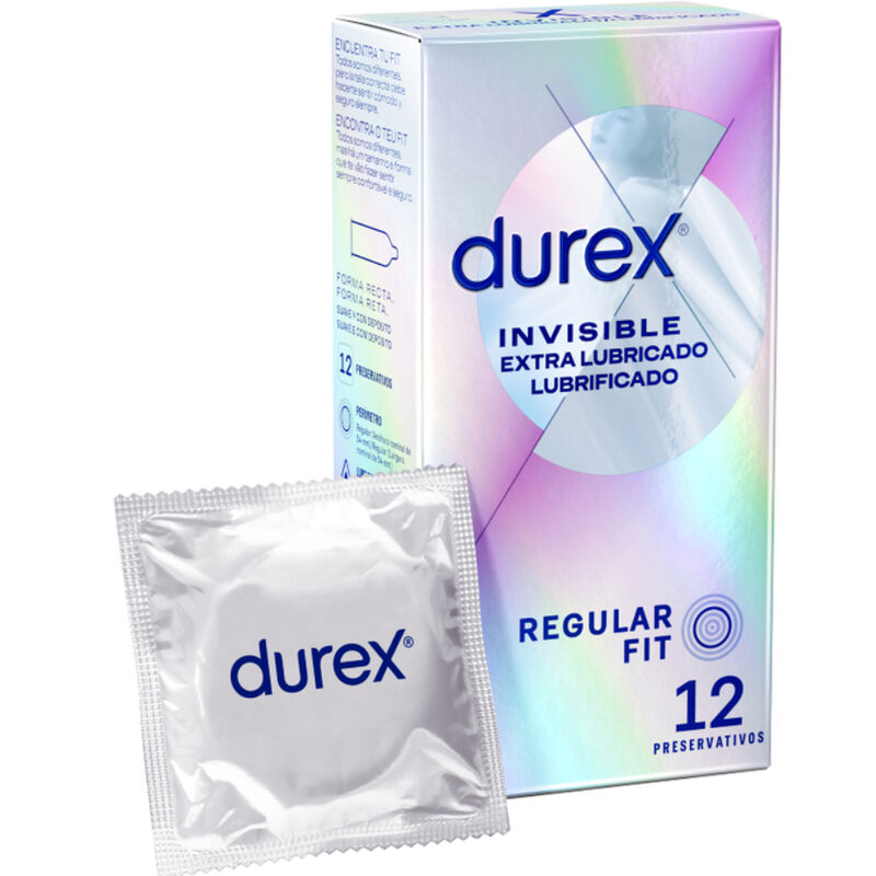 Durex - Invisible Extra Lubricated 12 Kpl