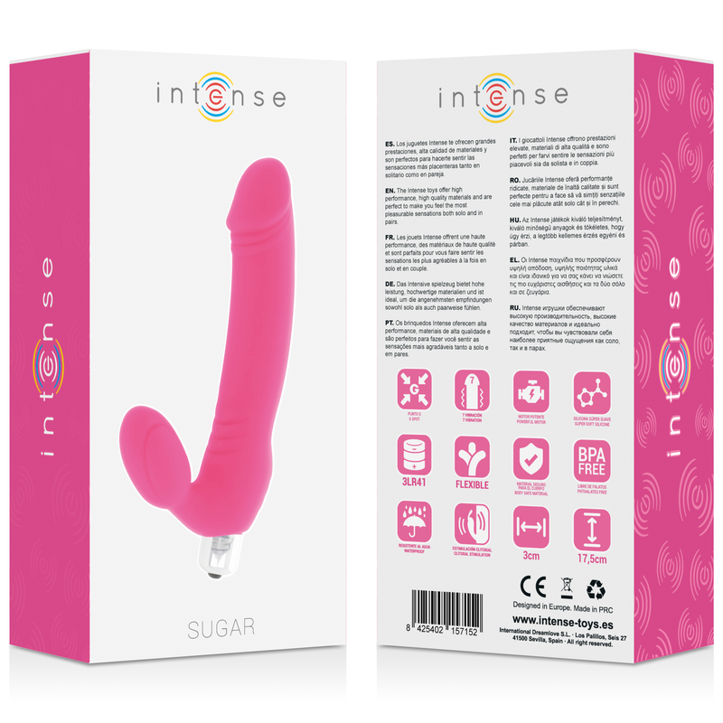 Intense Sugar seven speeds silicone hot pink