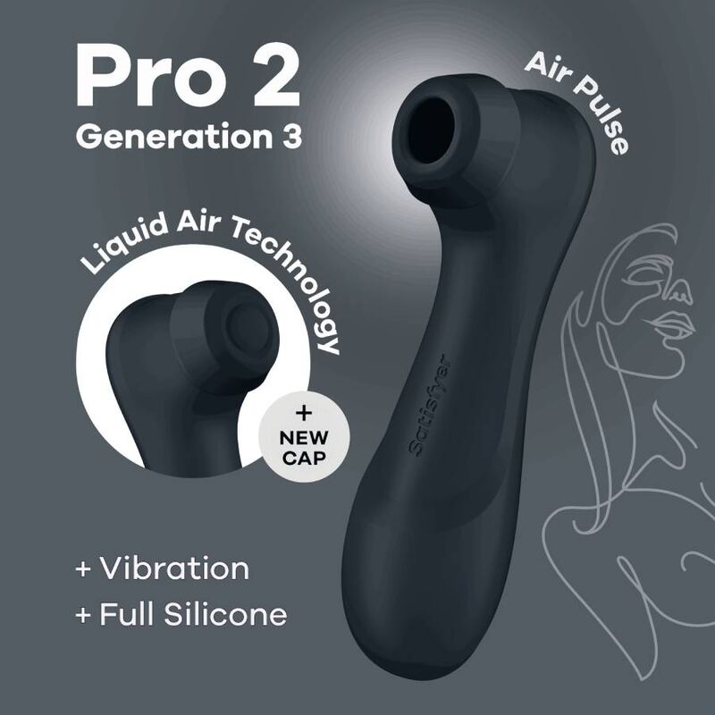 Satisfyer - Pro 2 Generation 3 Musta