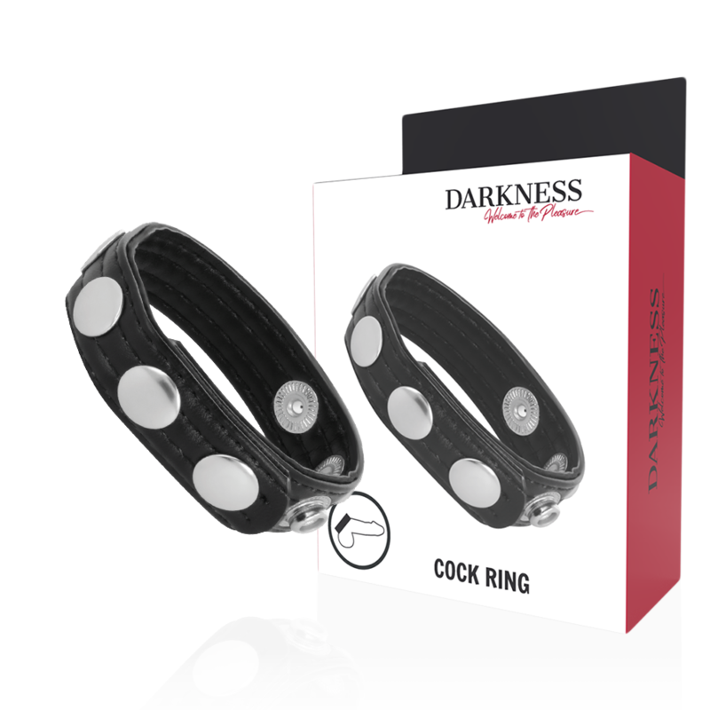 DARKNESS LEATHER COCKRING
