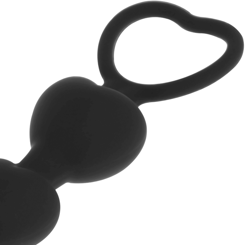 Black&Silver - Mila Sydän Anaalihelmet 18cm