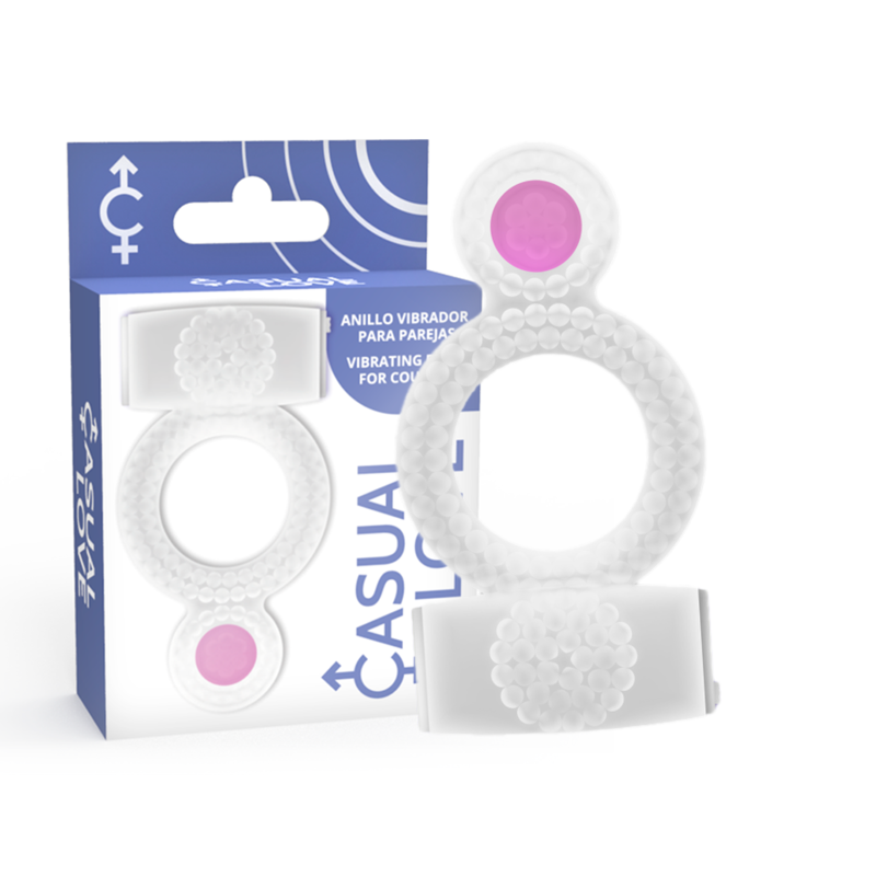 CASUAL LOVE- CASUAL RING VIBRATING DOUBLE PLEASURE TRANSPARENT