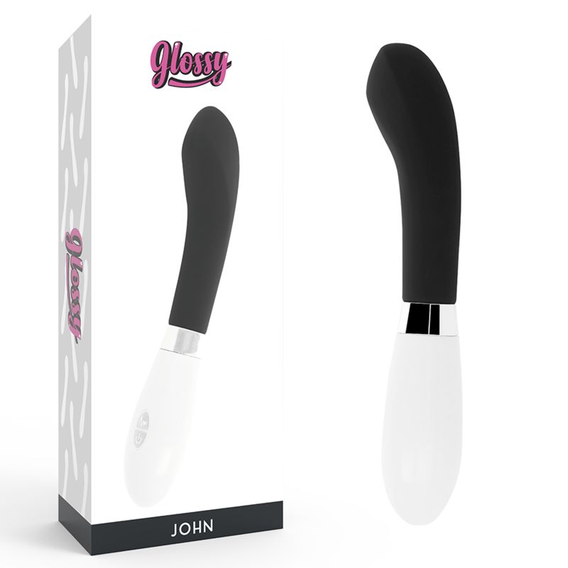 GLOSSY JOHN VIBRATOR BLACK