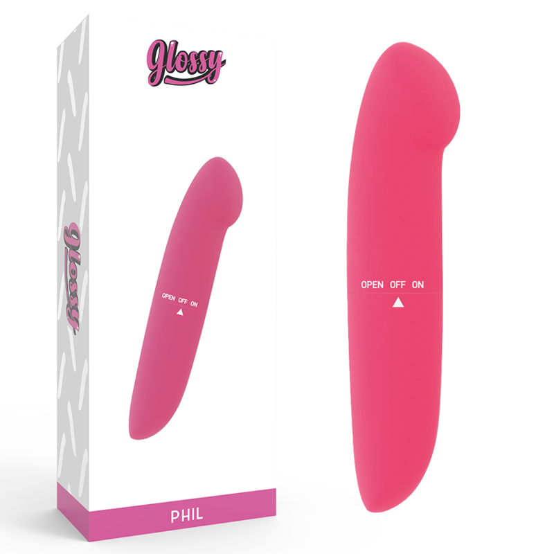 GLOSSY PHIL VIBRATOR PINK