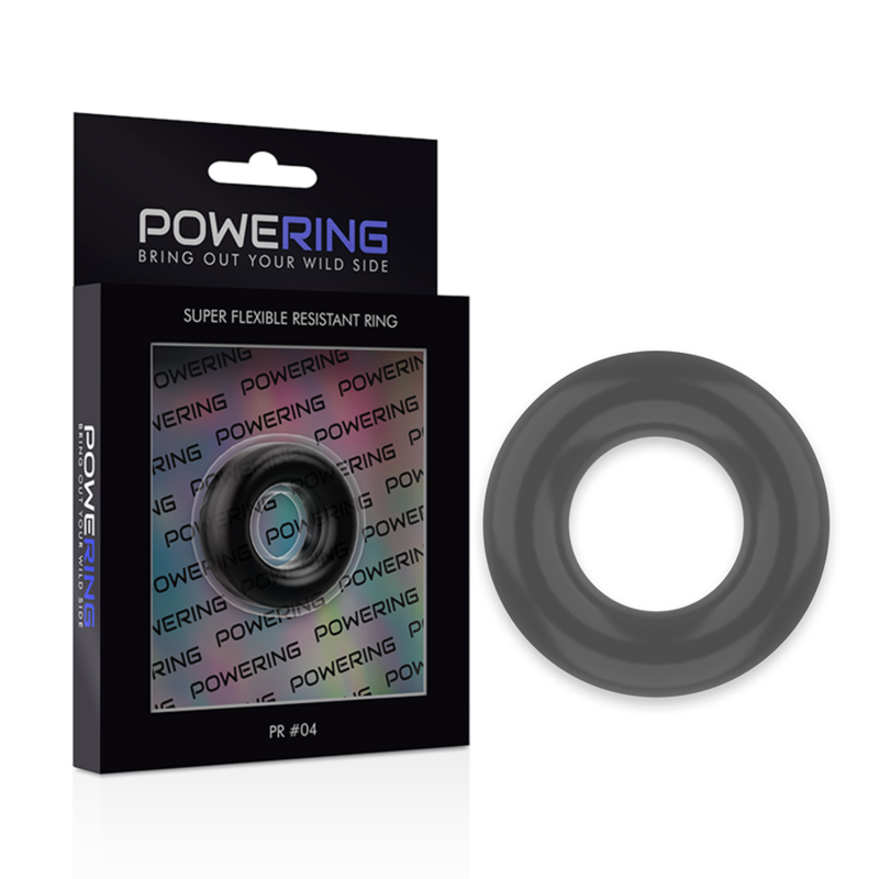 POWERING SUPER FLEXIBLE RESISTANT RING 3.8CM PR04 BLACK