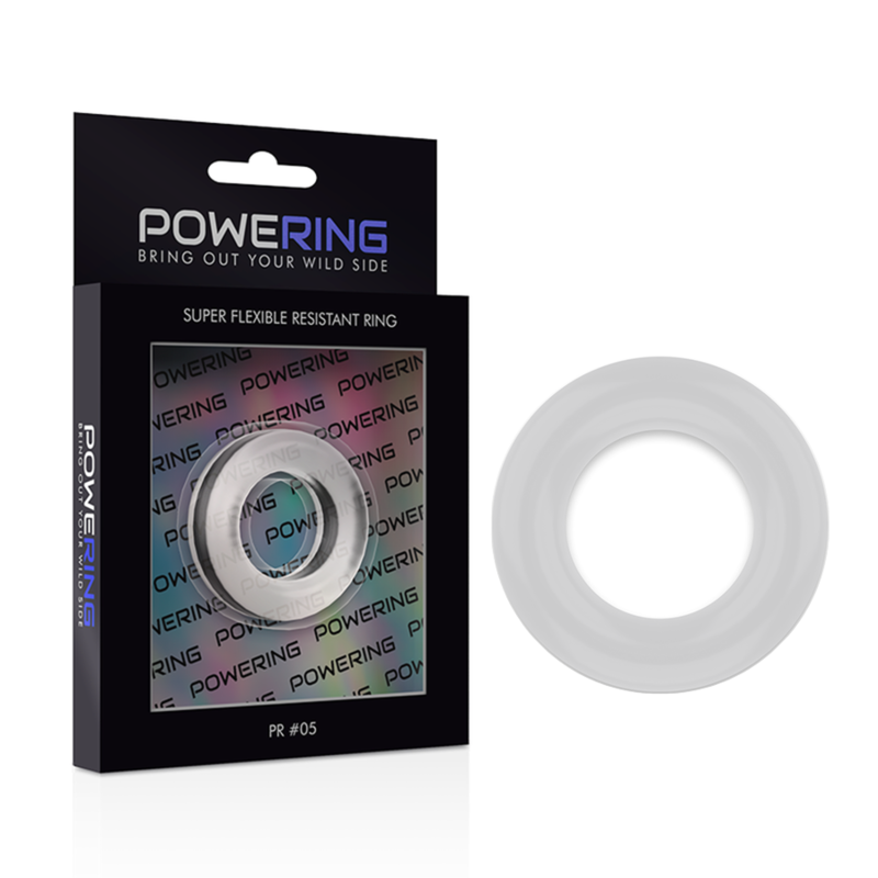 POWERING- SUPER FLEXIBLE AND RESISTANT PENIS RING 4.8CM PR05 CLEAR