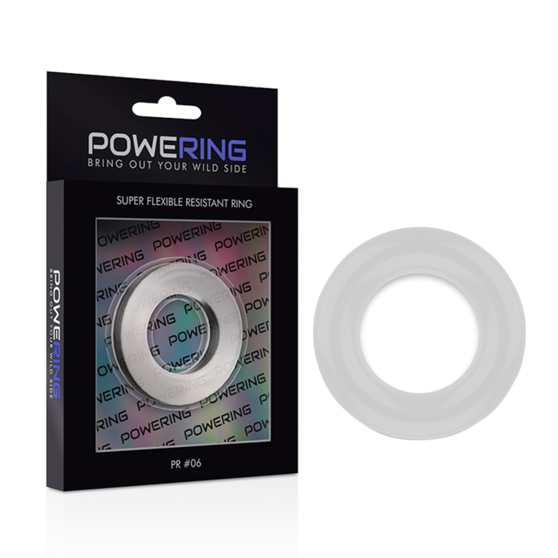POWERING- SUPER FLEXIBLE AND RESISTANT PENIS RING 5.5CM PR06 CLEAR