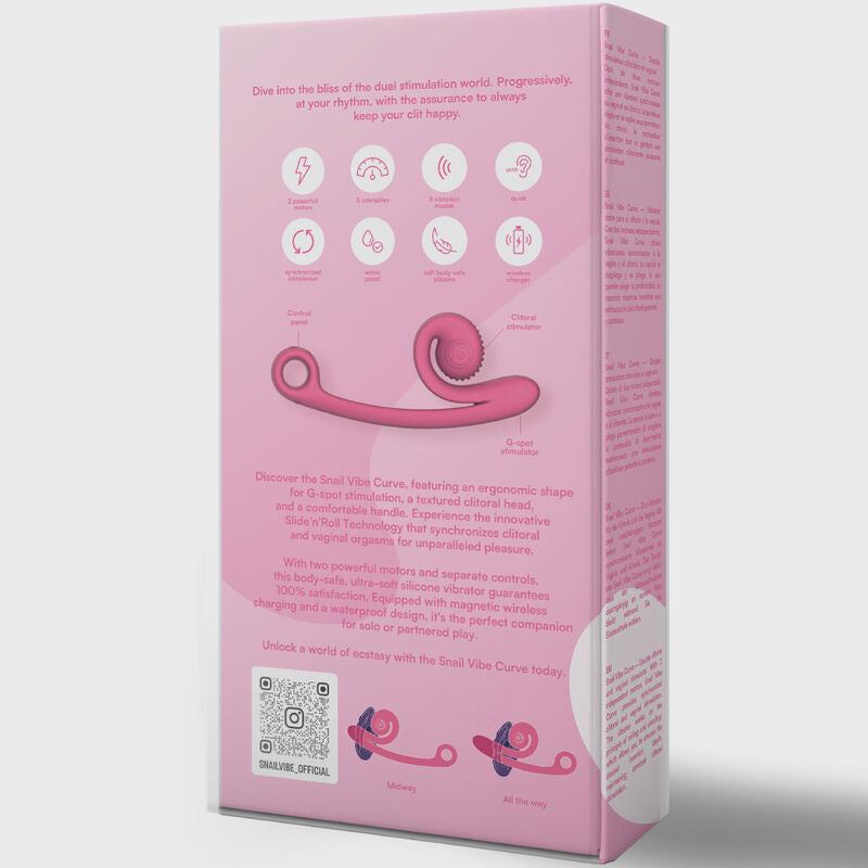 Snail Vibe Curve Vibrator Pink