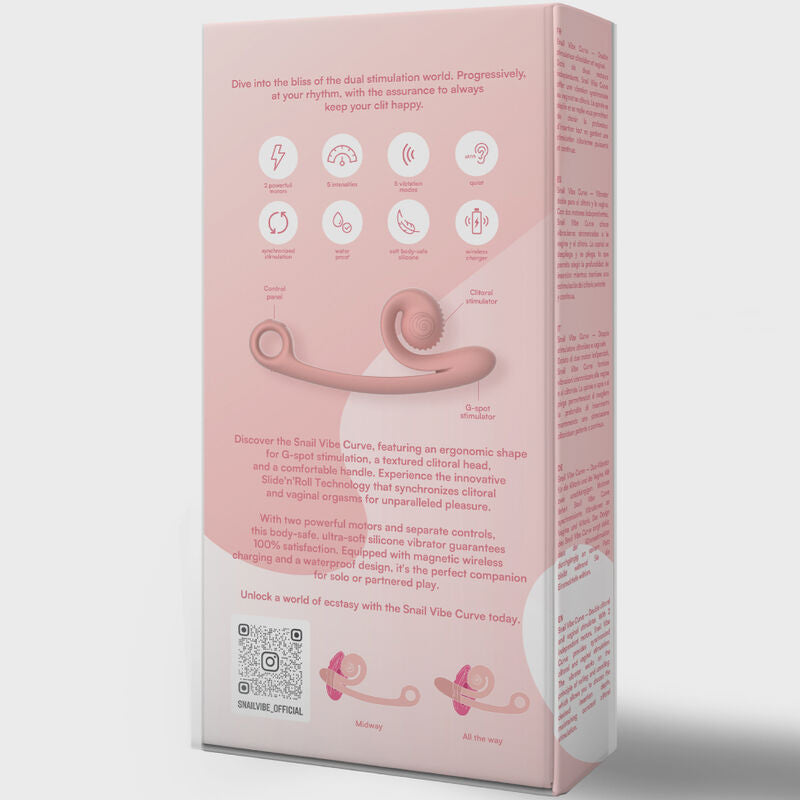 Snail Vibe - Curve Vibraattori Persikka