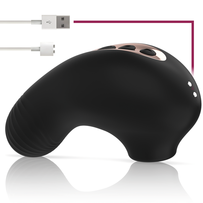 RITHUAL™ - SHUSHU PRO STIMULATOR CLITORAL 2 POWERFULL MOTORS AQUA BLACK