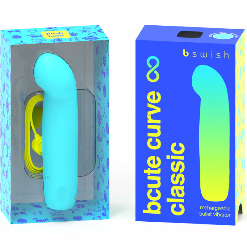 Bswish - Bcute Curve Infinite Classic Silicone Rechargeable Vibrator Electric Blue