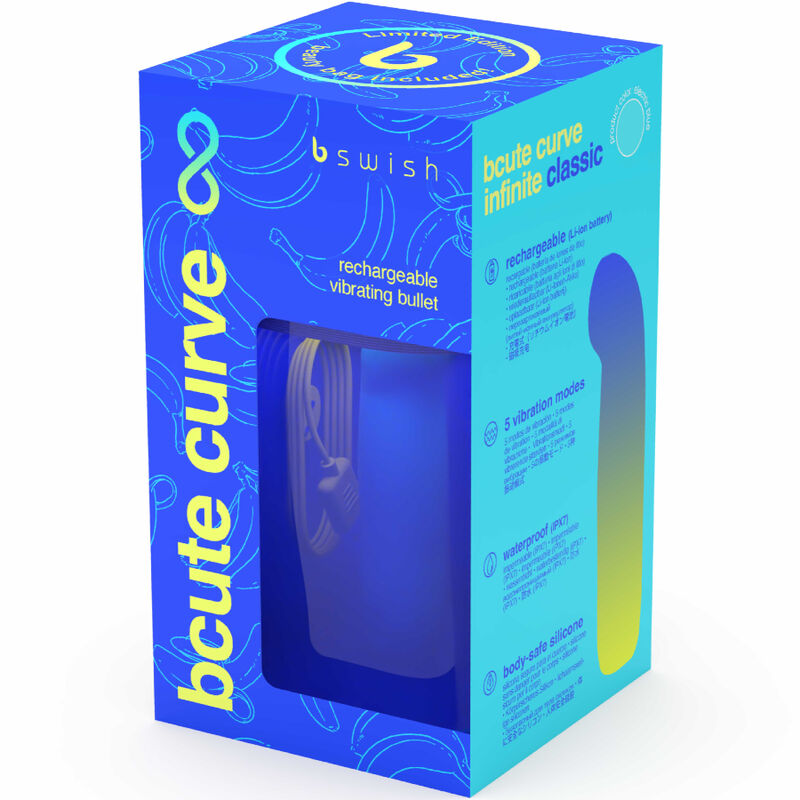 Bswish - Bcute Curve Infinite Classic Limited Edition Silicone Rechargeable Vibrator Electric Blue