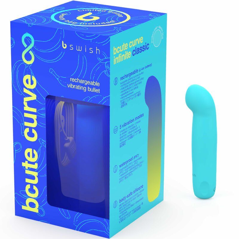 Bswish - Bcute Curve Infinite Classic Limited Edition Silicone Rechargeable Vibrator Electric Blue